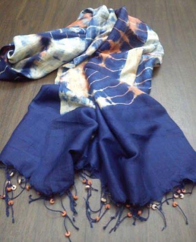 Mulberry Tie & Dye Silk Stoles