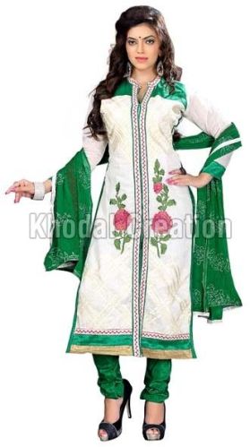 Designer White Colored Straight Suit, Occasion : Casual