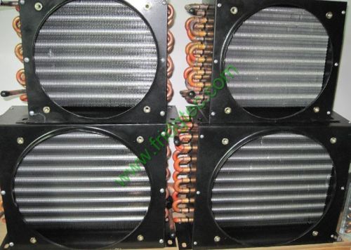Frozen Cabinet Copper Tube Aluminum Fin Condenser
