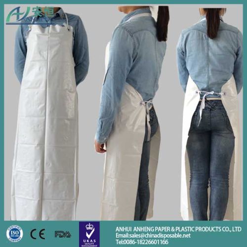 China Factory Waterproof PVC Apron, Disposable PVC Apron