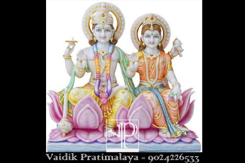 Laxmi Narayan Marble Statue