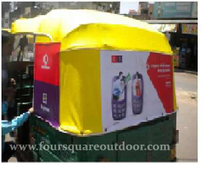 Auto rickshaw advertising