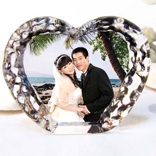 Crystal Heart Shape Photo Frame