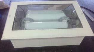 Rectangular PVC Induction Canopy Lights, For Garden, Outdoor Camping, Pattern : Plain