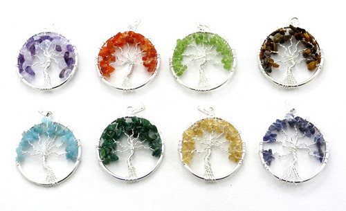 Agate Tree Pendant