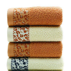 Tiger Print Dobby Towels, Pattern : Plain, Printed