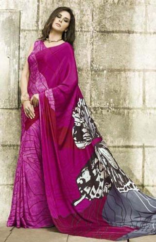 Plain Chiffon Ladies Designer Sarees, Occasion : Casual Wear, Festive Wear, Wedding Wear
