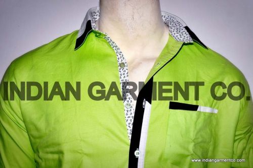 Men Casual Shirts, Color : GREEN