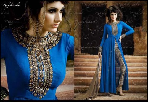 Georgette Resham Work Salwar Suit