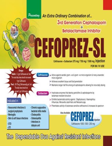 Ceftriaxone Sulbactam Injection