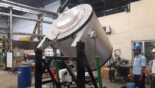 Aluminium Melting Hydraulic Tilting Gas Fire Furnace