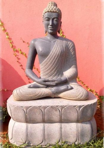 Gray Granite Buddha Statues, For Piece Of Minds, Style : Hand Made Dressed Style
