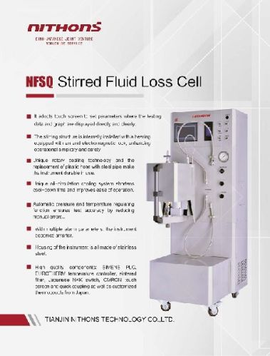 Oilfield Lab Fluid Loss Testing Machine, Brand Name : NITHONS