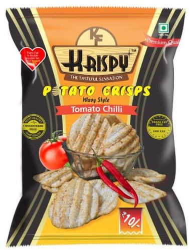 Tomato Chilli Potato Crisps- Wavy Style