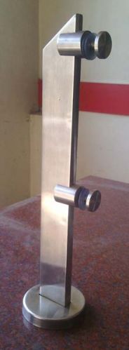 Polished Plain Glass Holding Brackets Modern 60x10mm