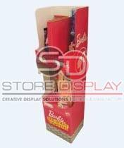 2 Layers Full Color Cardboard Display Stand