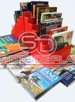 Books Single Color Counter Display Stand