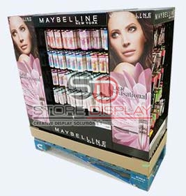 Cosmetic Half Pallet Point Of Sales Display Stand