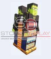 Snacks Quarter Pallet Display Stand