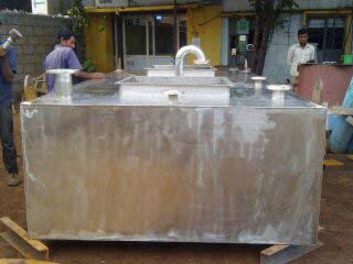 Stainless Steel Rectangular Fuel Tank