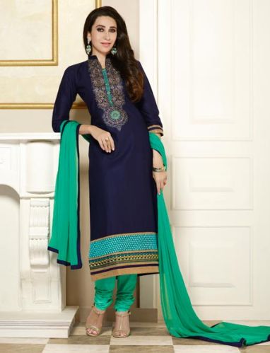 Cotton Fabric Bottom Dress, Color : Navy Blue