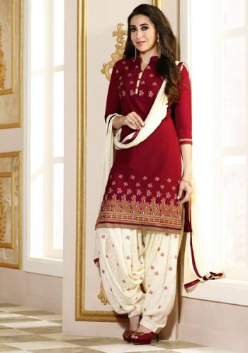 Dress Materials, Color : Red