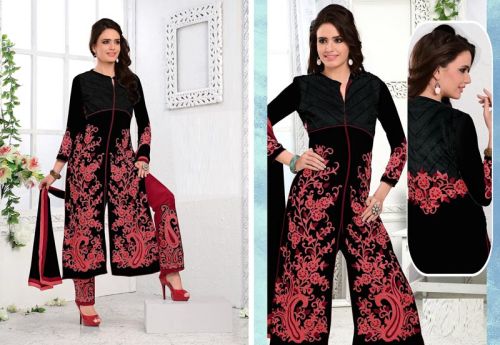 Georgette fabric, Packaging Type : Maroon & Carrot