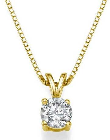 Gold Diamond Pendants for Industry Standard Packaging