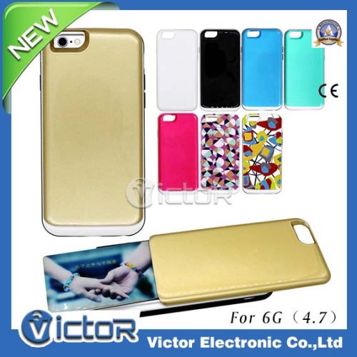 Hybrid Colorful Card Slot iPhone 6G Mobile Case