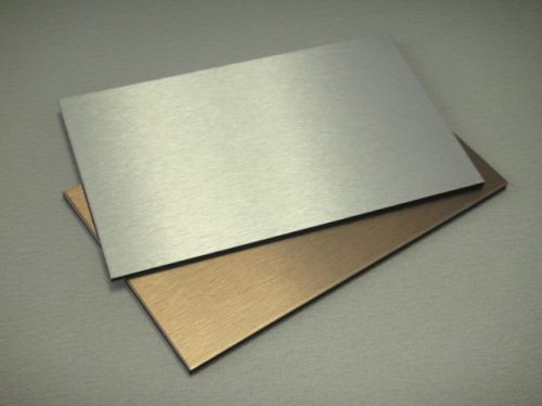 Pe and Pvdf Coating Aluminium Composite Panel Brushed Gold and Silver