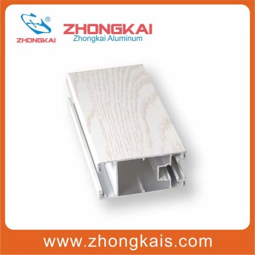 Wooden Grain Color Powder Coating Aluminium Profiles