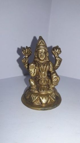 Brass Goddess Lakshmi Statue