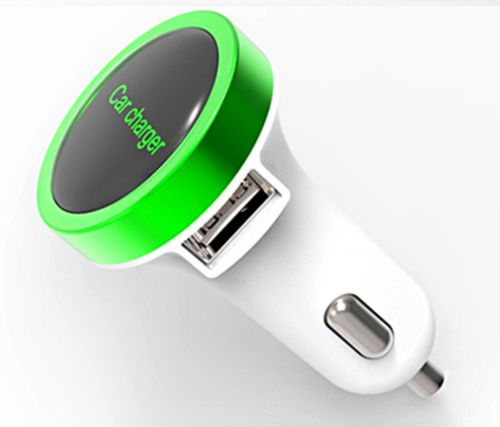 Dual USB Car Charger With Aluminum Alloy Shell