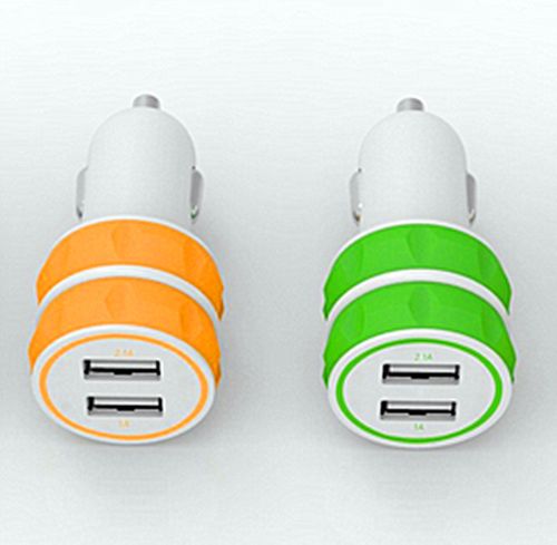 Silicone Shell Dual USB Car Charger