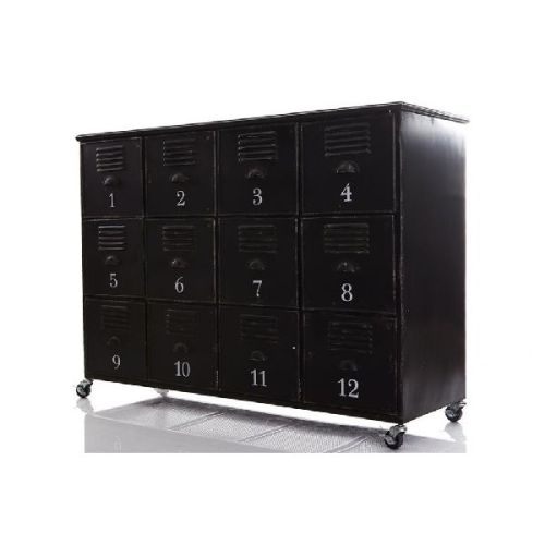 Anitque Finish Iron Cabinet