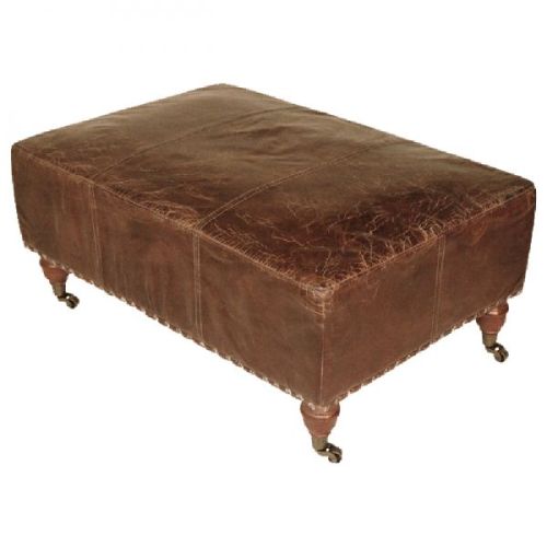 Leather Footstool