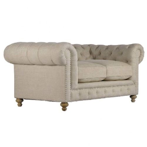 Linen 2 Seater Sofa