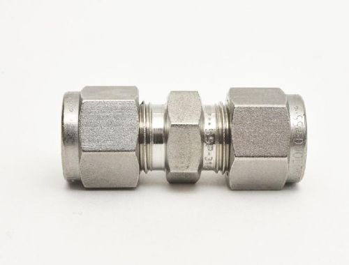 Round Stainless Steel Double Ferrule Male Connectors, Connection : Threaded