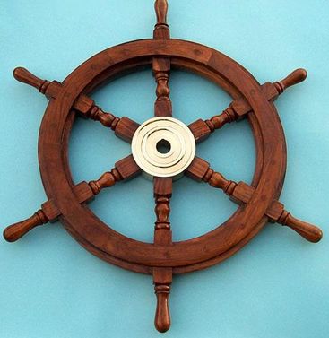 Wooden Ship Wheel