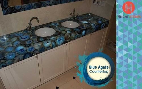 Blue Agate Vanity Top