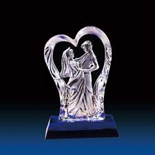 Glass Gift Item, For Decoration, Color : Transparent