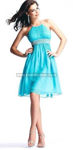 Ladies Party Wear Short Frocks, Size : M, XL, XXL