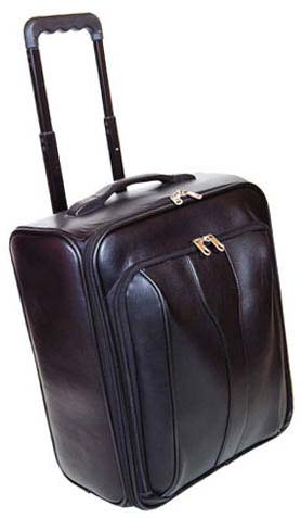 SLG Leather Trolley Bag, For Business, Color : Dark Brown