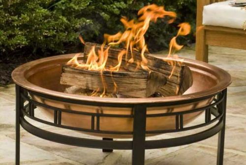 Round Copper Fire Pit, For Outdoor, Feature : Clean Burning, Finely Finished, Wind Resistance