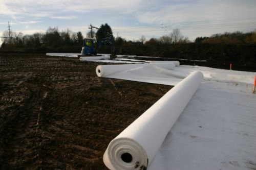 Non Woven Geotextile, For Covering Agriculture Land, Pattern : Plain