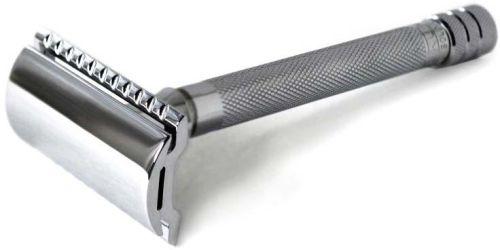 Polished Steel Safety Shaving Razor Free Size