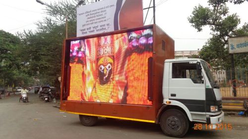 LED Video Van , Mobile Van, Hydraulic LED Video Van Provider On Rental