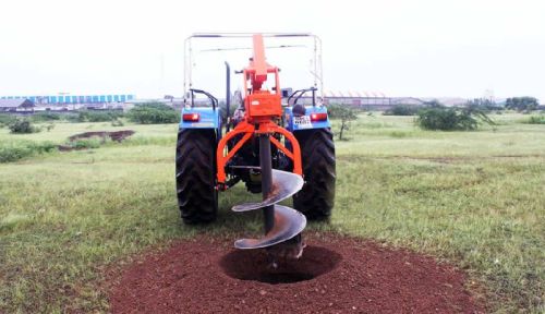 Black Fuel HYDRAULIC POST HOLE DIGGER, For Constrcutional Use
