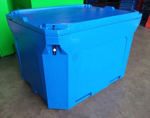 PE & PU Seafood Processing Insulated Plastic Container 1000 Liter