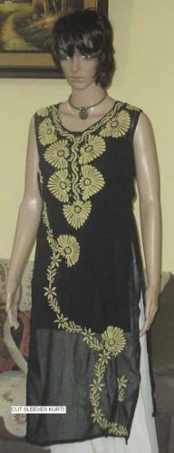 Sleeveless Georgette Kurtis